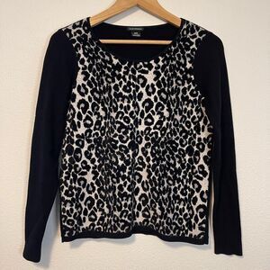 Club Monaco Leopard Print Sweater Size Medium